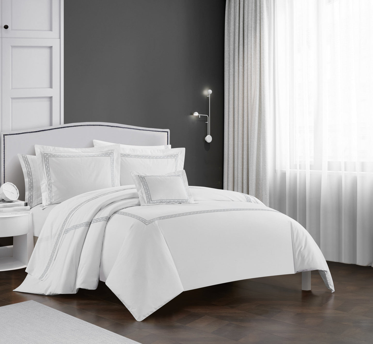 Chic Home Crete 4 Piece Cotton Comforter Set-