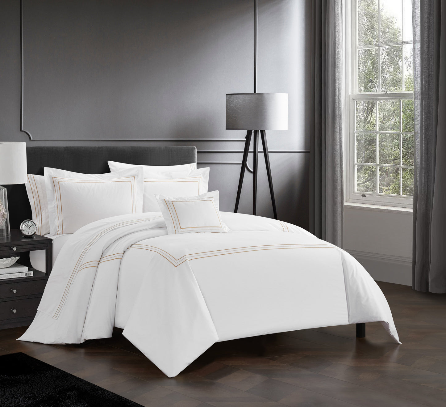 Chic Home Milos 4 Piece Cotton Comforter Set-