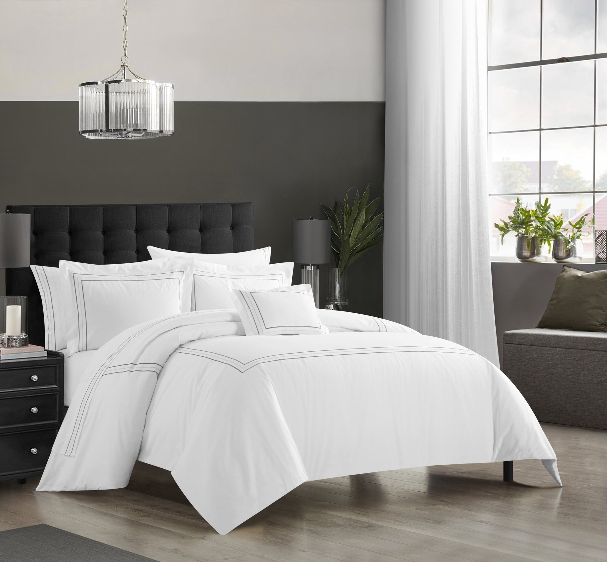 Chic Home Milos 4 Piece Cotton Comforter Set-