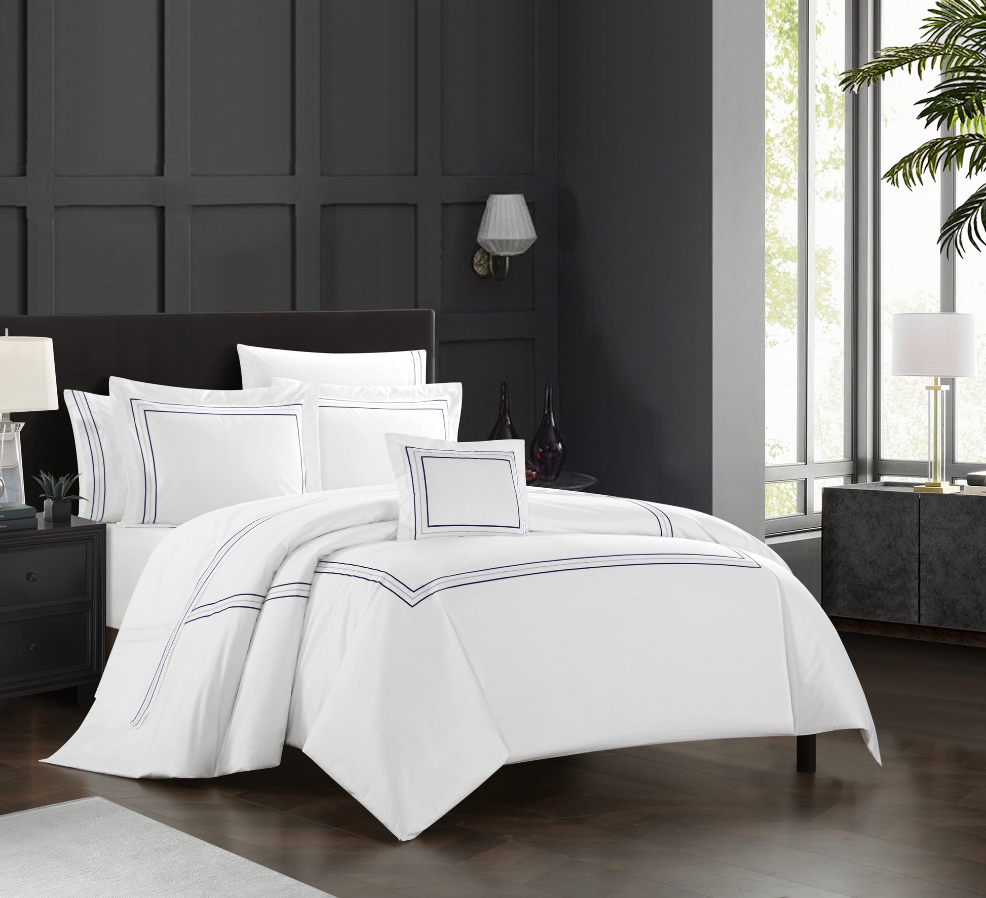 Chic Home Milos 8 Piece Cotton Comforter Set-